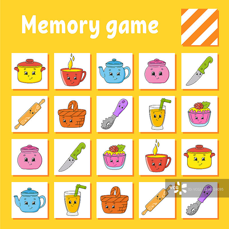 儿童教育记忆游戏图片素材