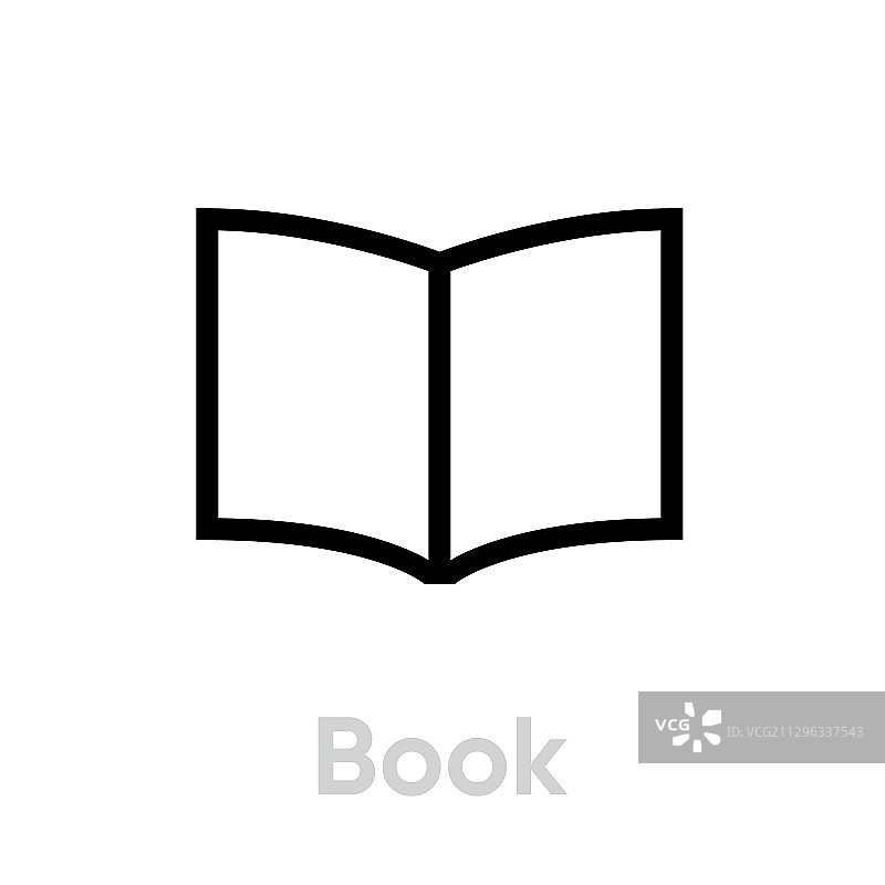 书籍图标可编辑轮廓图片素材