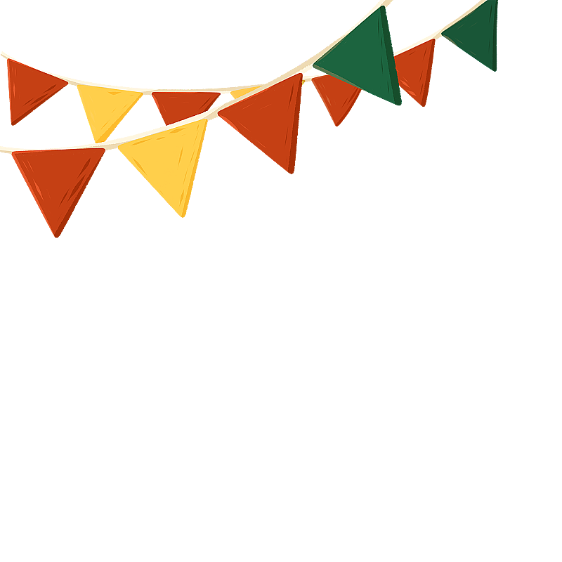 圣诞彩旗图片素材