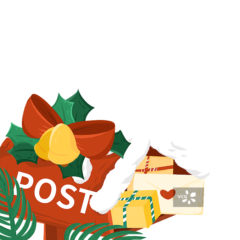 圣诞信箱图片素材