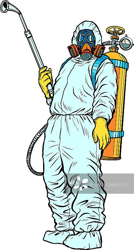 防疫人员防护服：抵抗病毒图片素材