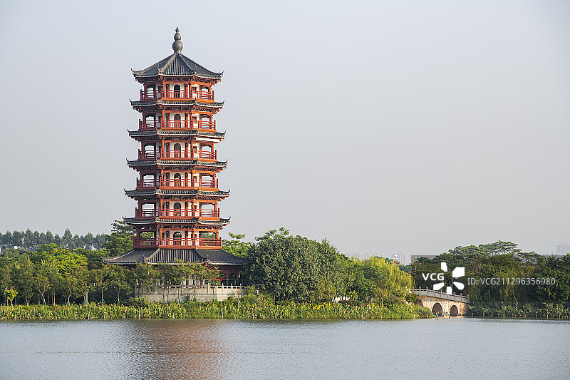 中国东莞华阳湖湿地公园风光图片素材