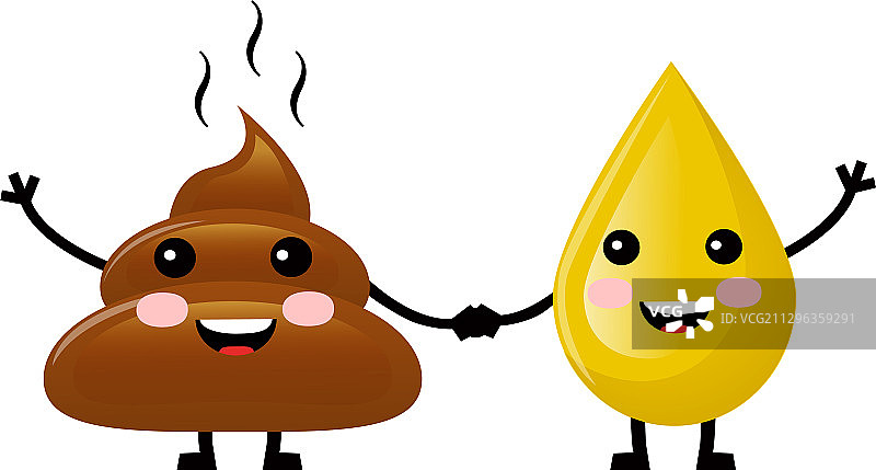 可爱卡通排泄物图片素材