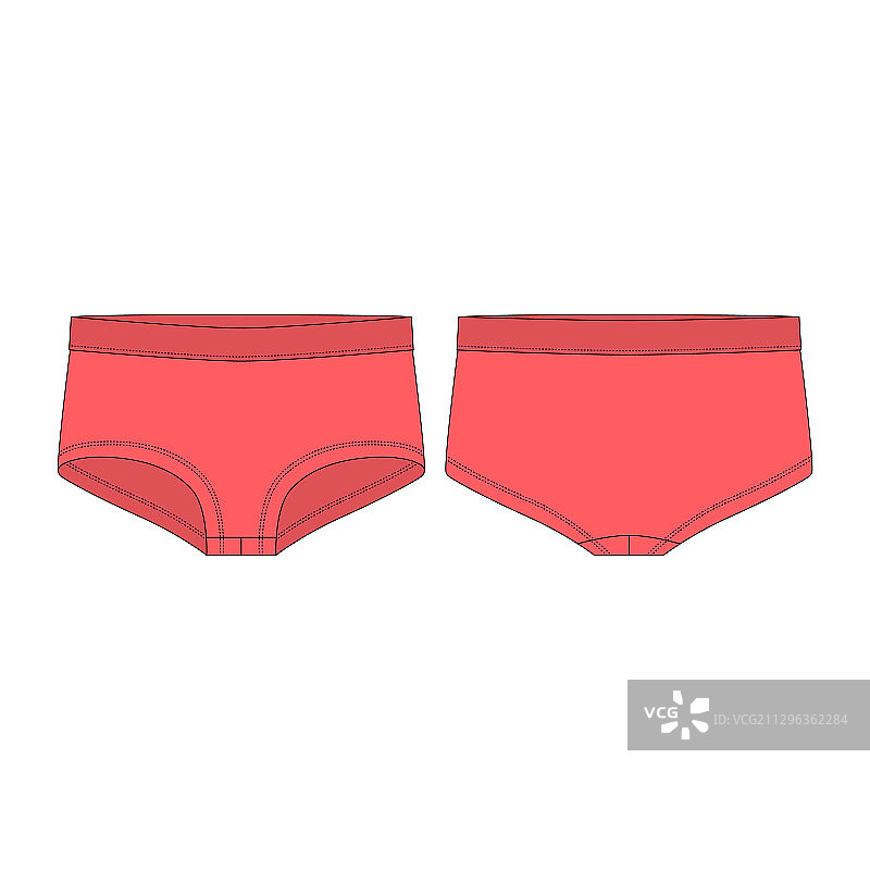 红色女士内裤图片素材