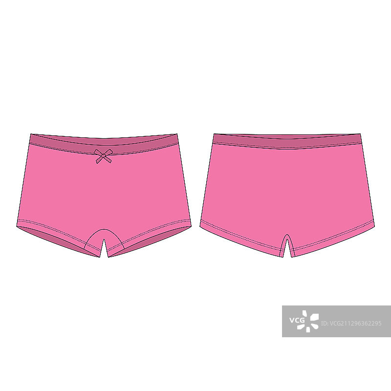 白色背景上的混色迷你短内裤图片素材