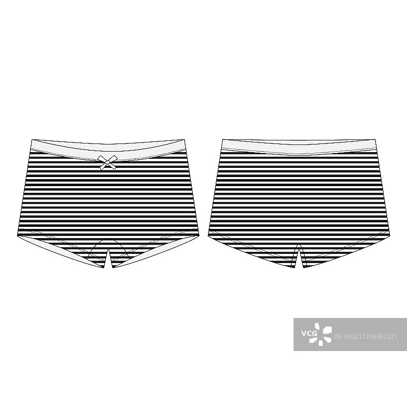 蓝色条纹面料迷你短内裤图片素材