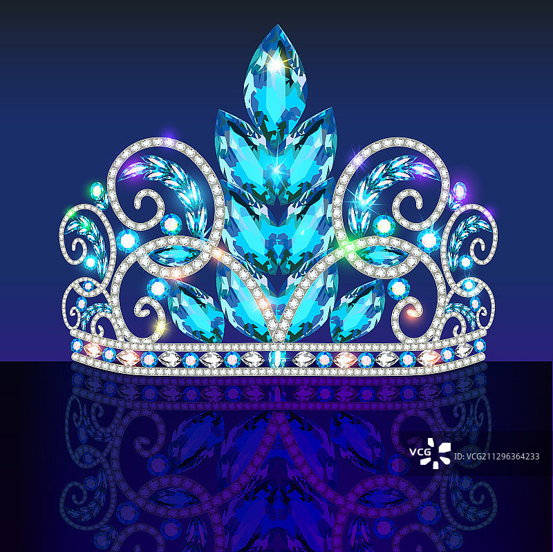 镶嵌宝石的女性皇冠头饰图片素材