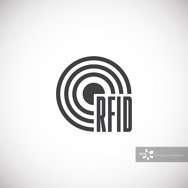 用于图形设计的RFID相关图标背景图片素材