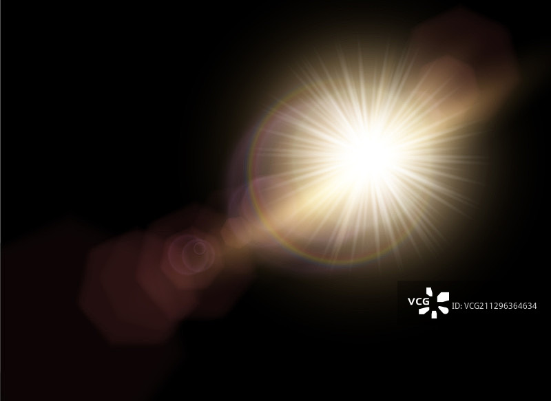 阳光镜头光晕特效图片素材