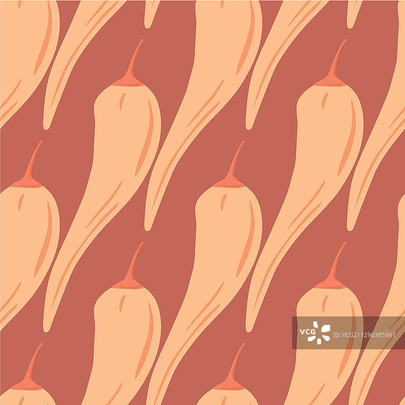 涂鸦风格辣椒无缝图案图片素材