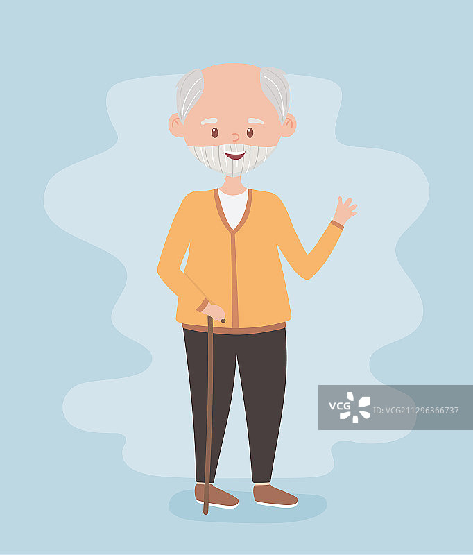 老年人、老年男性、祖父、祖父母图片素材