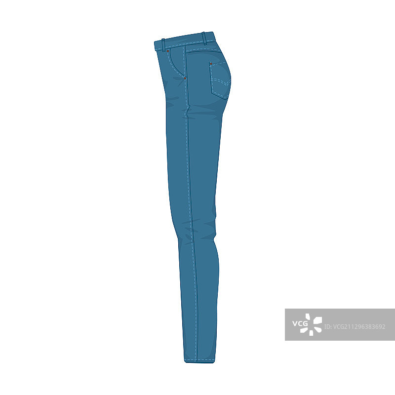 牛仔裤卡通图标图片素材