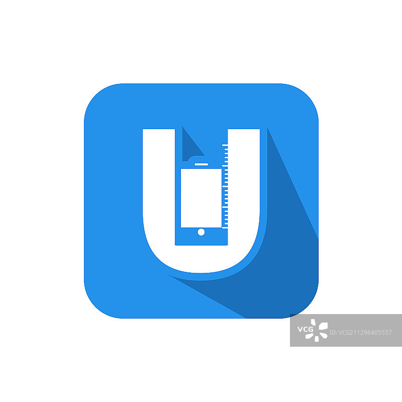 字母U手机标志设计图片素材