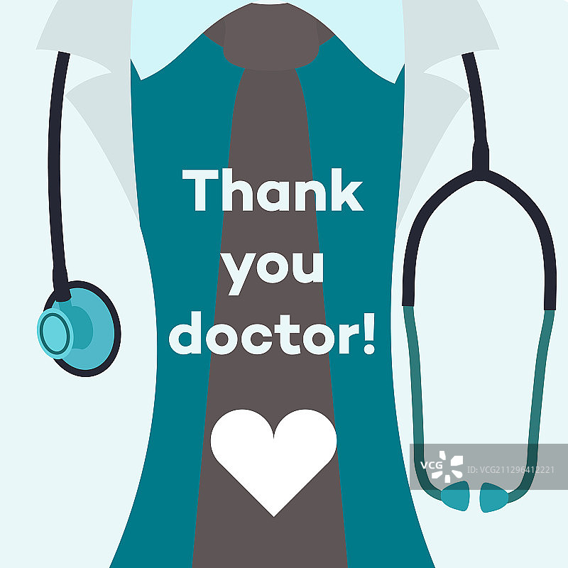 感谢医生概念海报图片素材