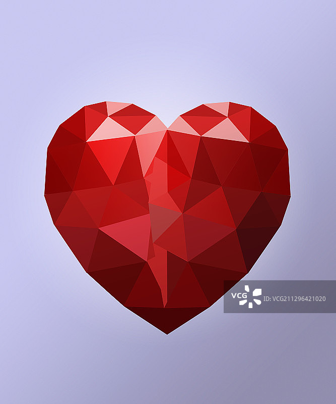 红色心形插图图片素材