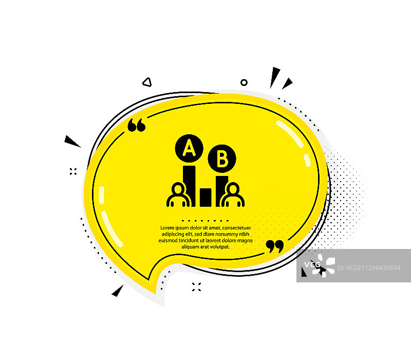 AB测试图标UI测试图表符号图片素材