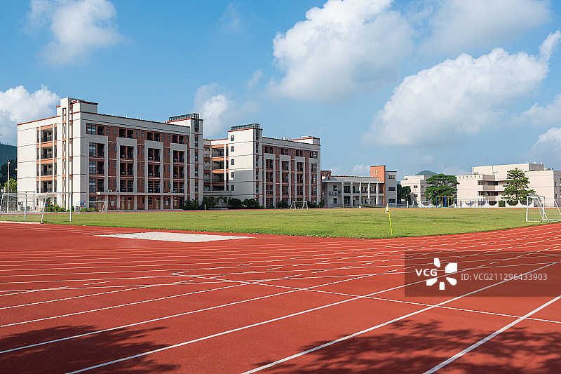 中山市良都中学校园与运动场图片素材