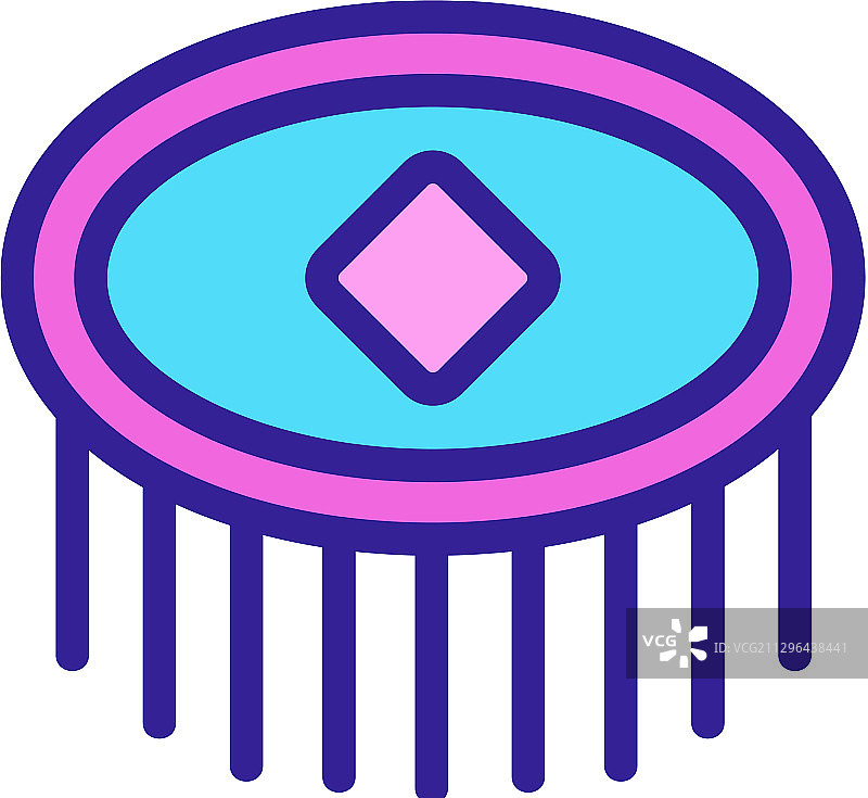 女孩发夹图标轮廓图片素材