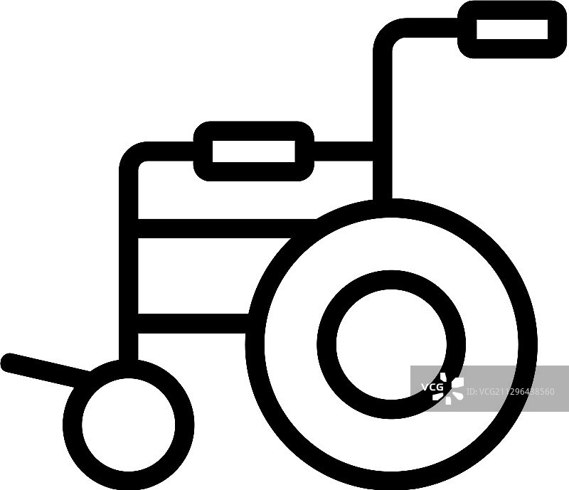 轮椅图标轮廓图片素材