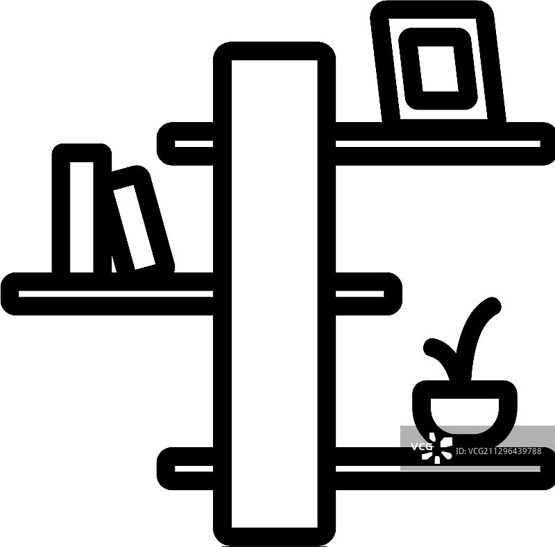 物品货架图标轮廓图片素材