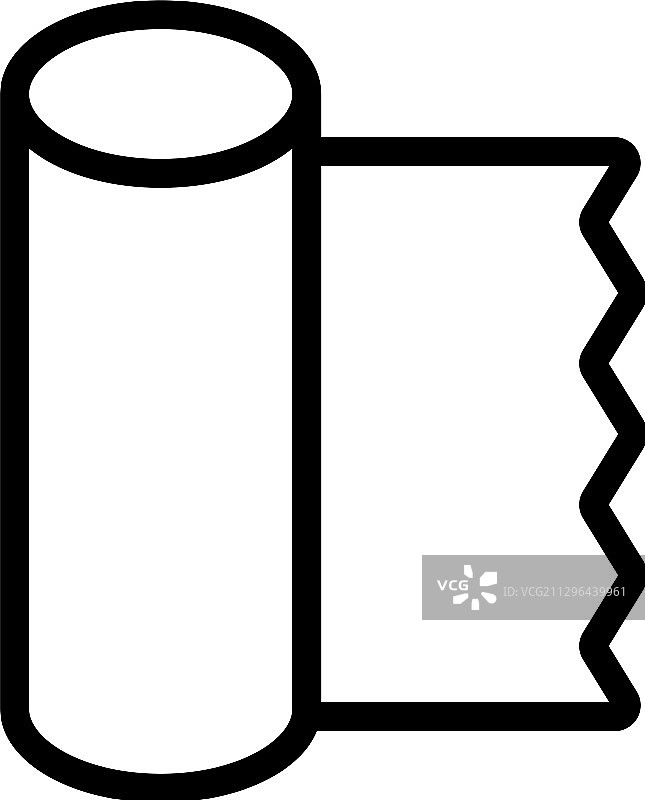 窄卷图标轮廓图片素材