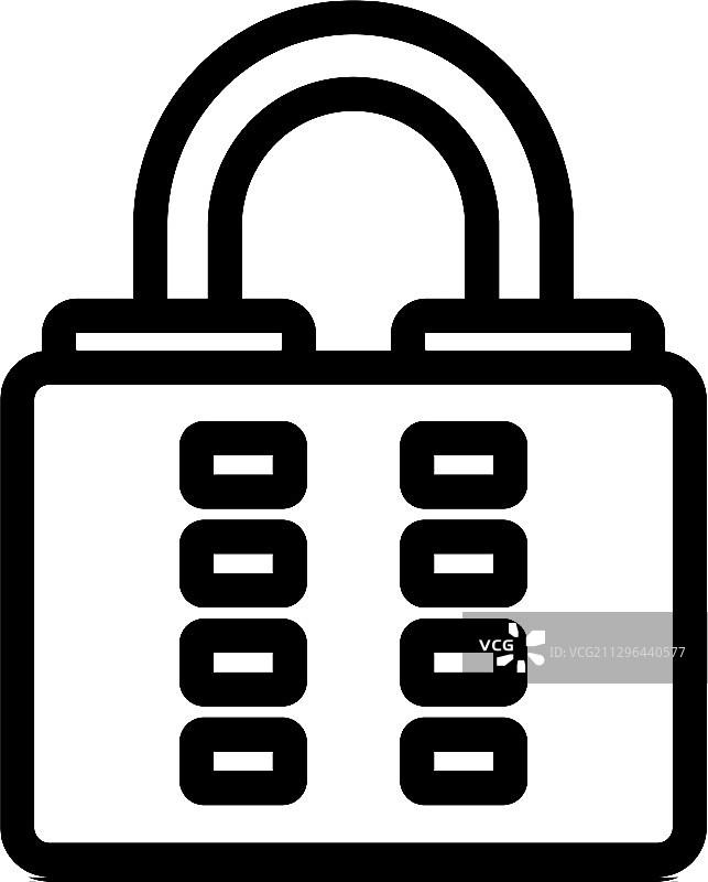 组合密码图标轮廓图片素材