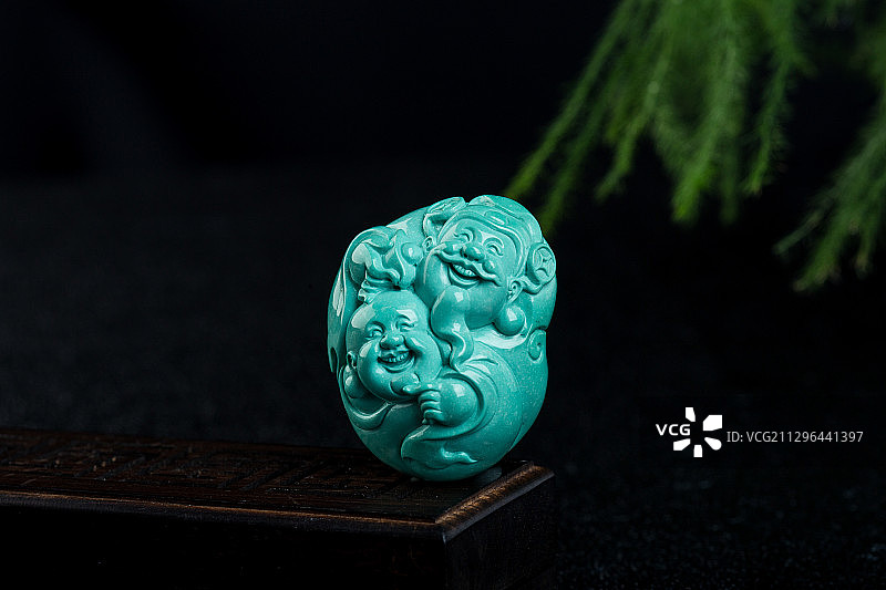 一个玉雕特写图片素材