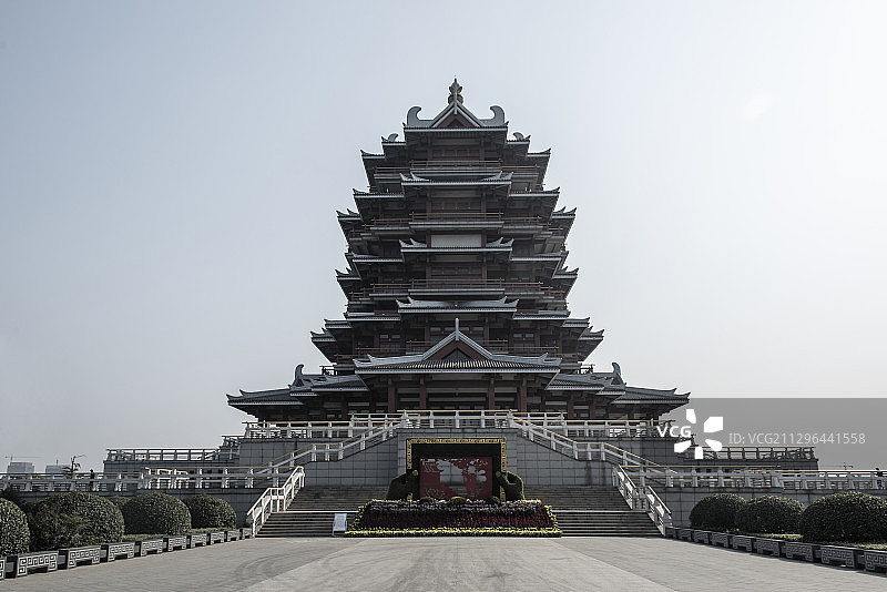 江苏省徐州市邳州艾山佛塔图片素材