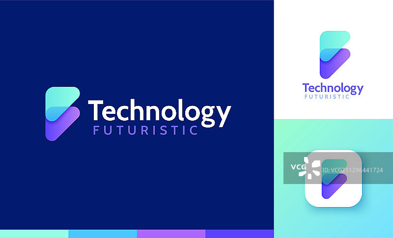 三角几何未来媒体商标图片素材