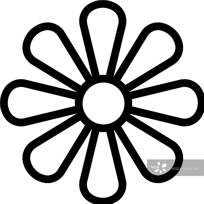 菊花花序图标图片素材