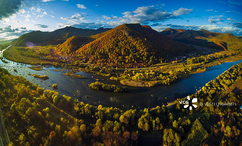 黑龙江省伊春市南岔区绿潭风景区图片素材