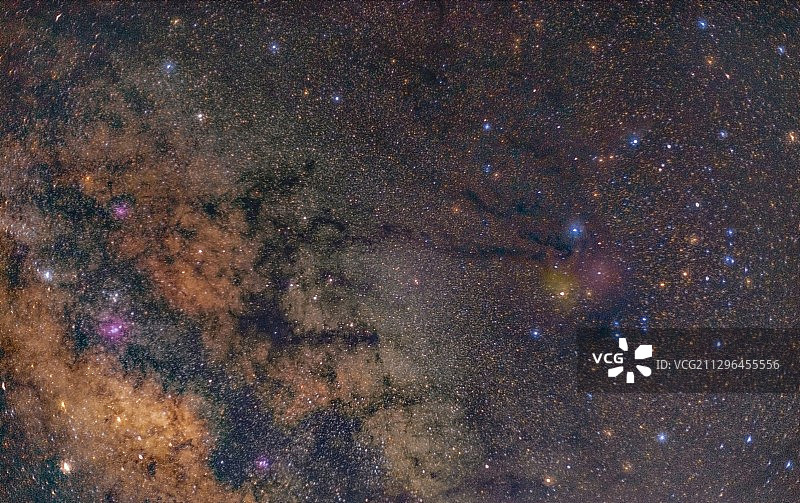 天蝎座调色盘星云图片素材