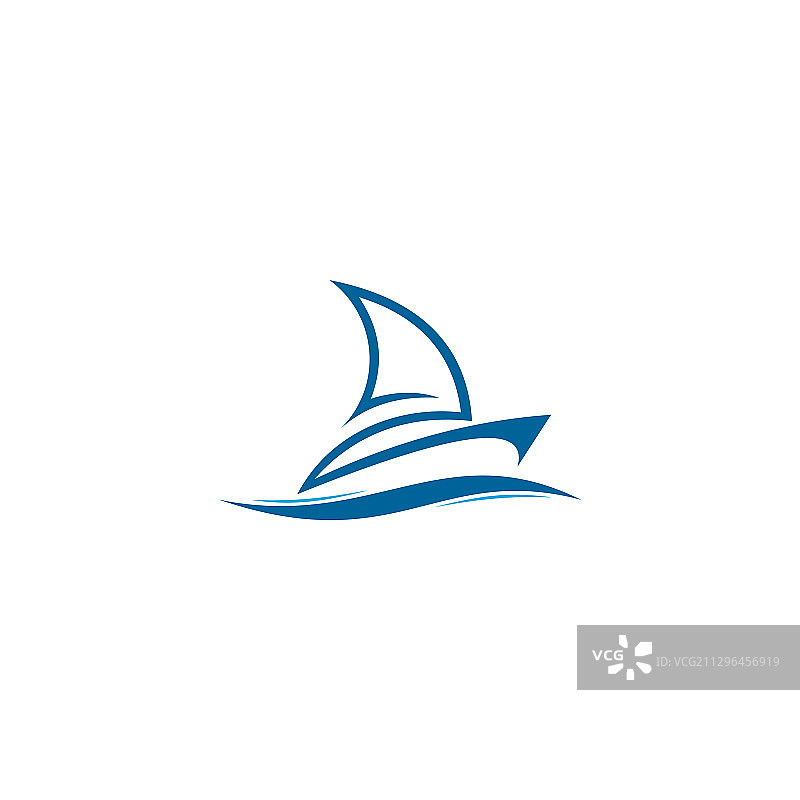帆船Logo设计图片素材