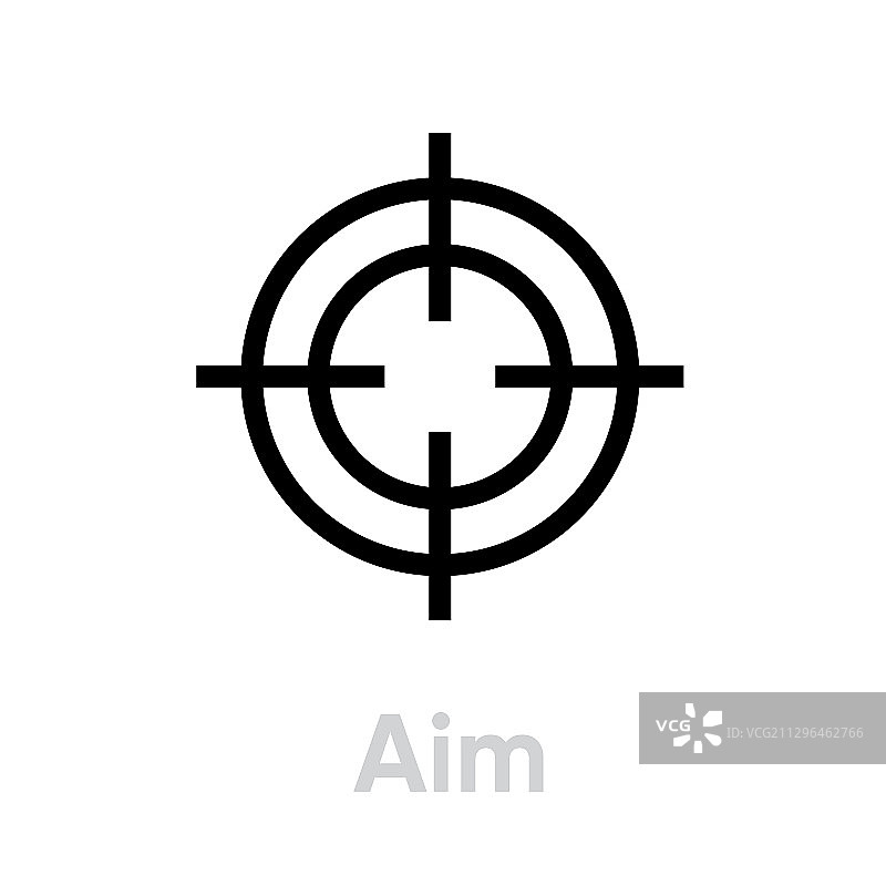 目标图标可编辑线条图片素材