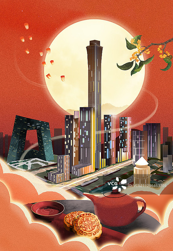 月圆中秋夜图片素材