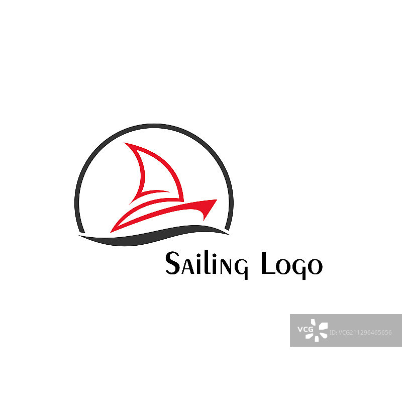 帆船Logo设计图片素材