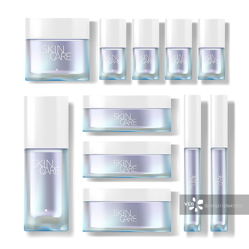 护肤品包装罐瓶套装图片素材