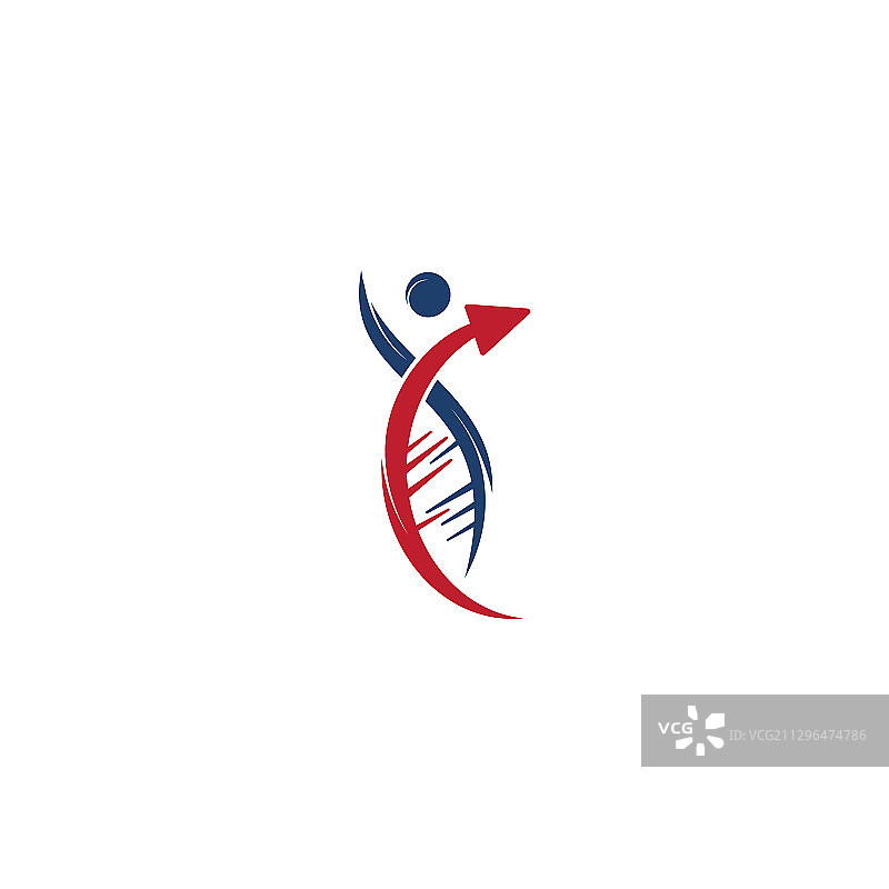 人类DNA与基因标志设计图片素材