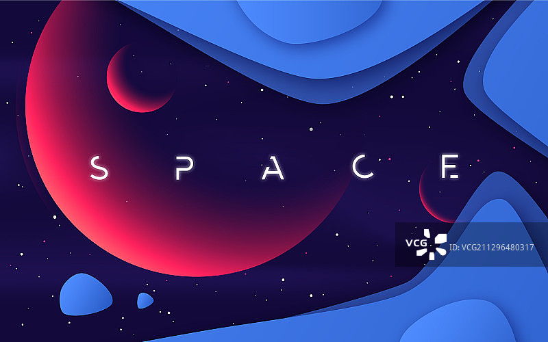 外太空主题背景图片素材