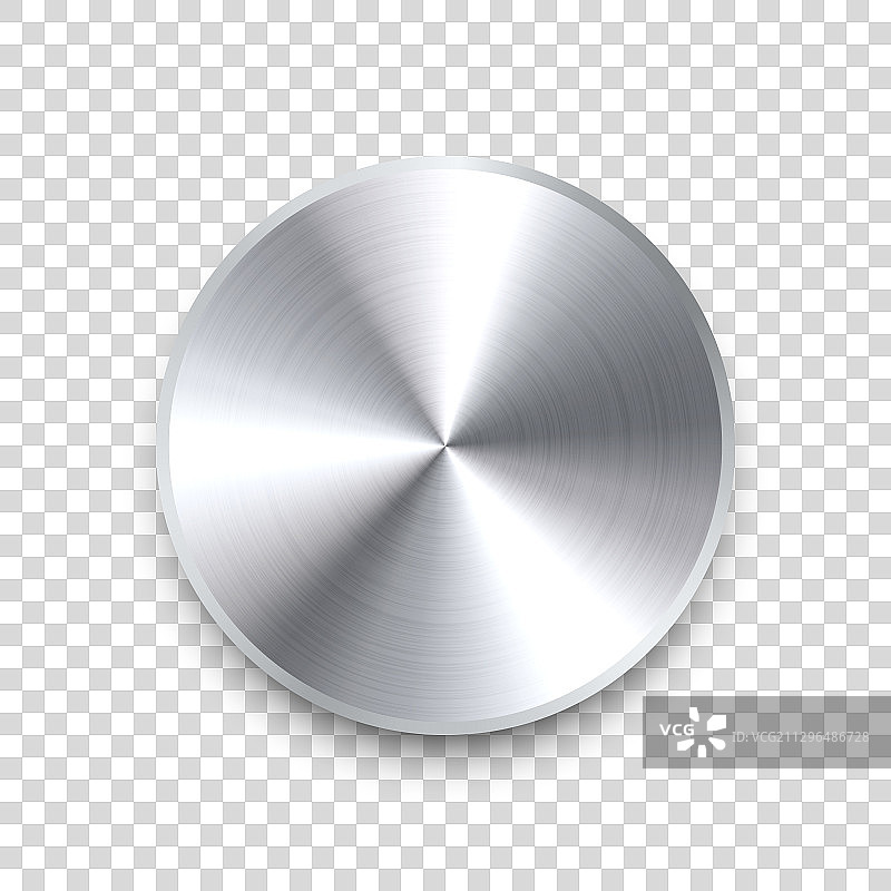 逼真金属铬按钮银色钢制音量图片素材