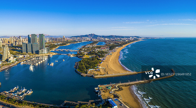 日照城市海滨风光图片素材