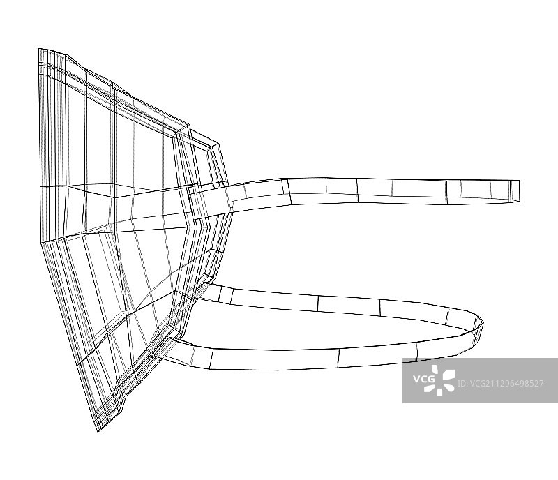 医用外科口罩蓝图风格图片素材