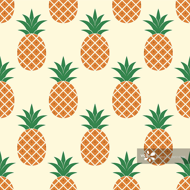 无缝菠萝图案图片素材