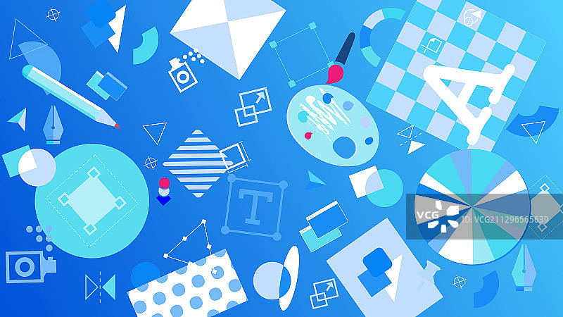 扁平风格设计元素设计师主题插画图片素材