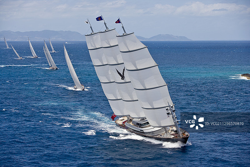 帆船比赛图片素材