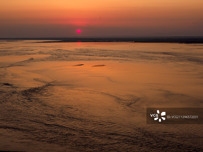 黄河落日圆图片素材