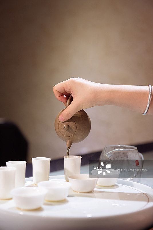 台湾茶艺表演图片素材