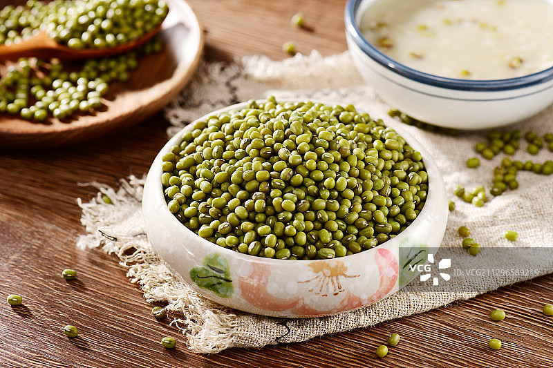 绿豆与绿豆粥图片素材