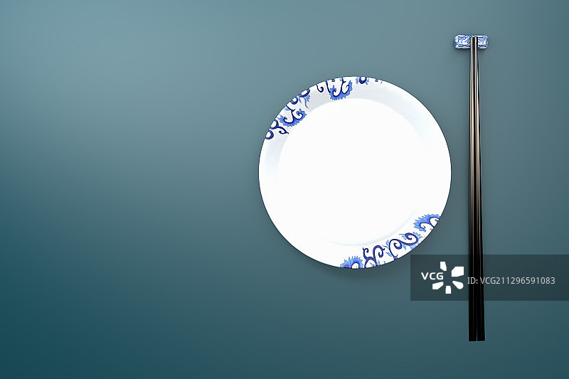 3d渲染的空盘子,c4d软件制图图片素材