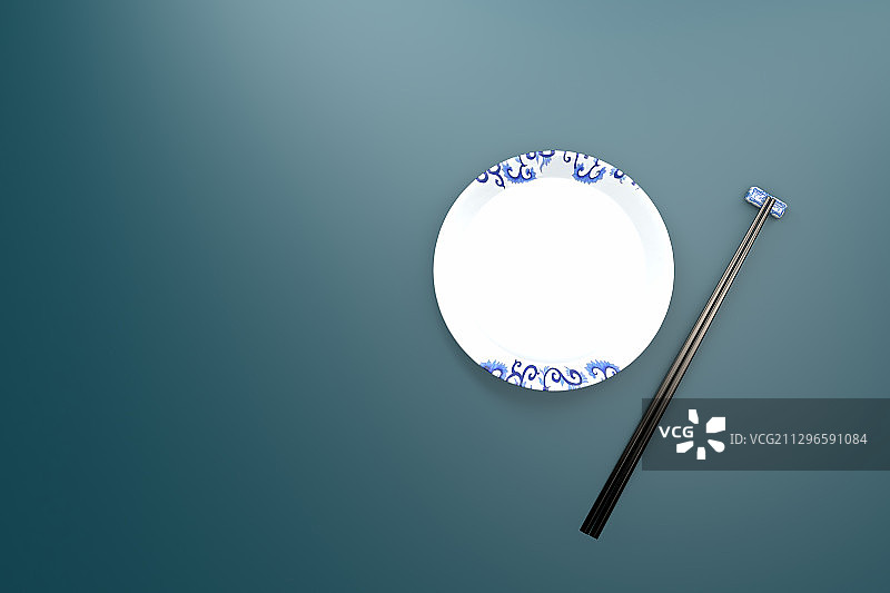 3d渲染的空盘子,c4d软件制图图片素材